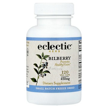 Eclectic Herb, 歐洲越橘，120 粒素食膠囊（每粒膠囊 450 毫克）