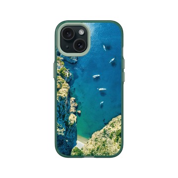 iPhone 15 Clear 憂墨綠 - LOOK！多看我一眼 LOOK! Nature Seeks Attention - 大自然的傑作（蔚藍海岸）