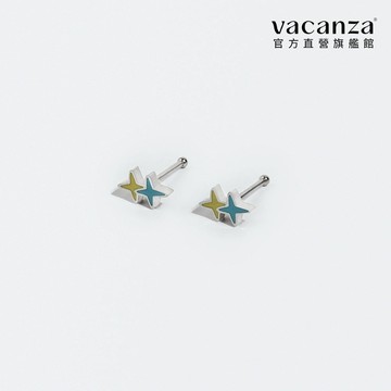 vacanza｜藍黃雙子星・純鋼養耳棒｜316L鋼｜交換禮物#1118新品 #新年飾品 #新年禮物