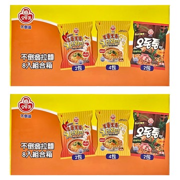 OTOKI 不倒翁 海鮮風味烏龍拉麵120g 2包 + 起司風味拉麵111g 4包 + 辣起司風味拉麵111g 2包  16包