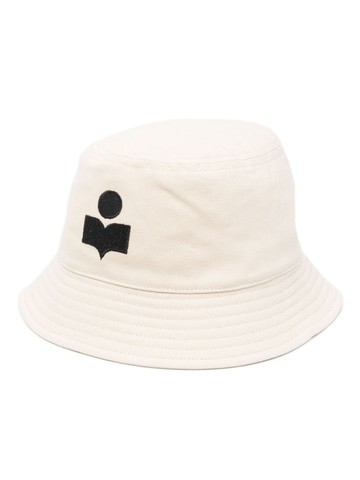 MARANT - logo-embroidered bucket hat - men - Cotton/Cotton - 58 - Neutrals