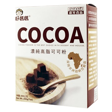 FAIRSEN 惠昇食品 好媽媽 濃純高脂可可粉  200g  1盒  1入