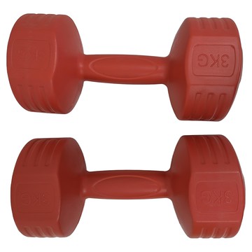 時尚彩色款啞鈴 一體填充成型  3kg  2支