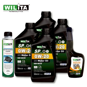 全新上市【WILITA 威力特】動力節能0W20全合成機油4+2全方位組合(0W-20*4+汽油精+機油精)