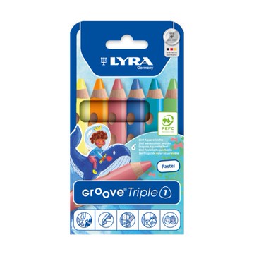 LYRA 糖霜馬卡龍色鉛筆組 6色 (LY124)