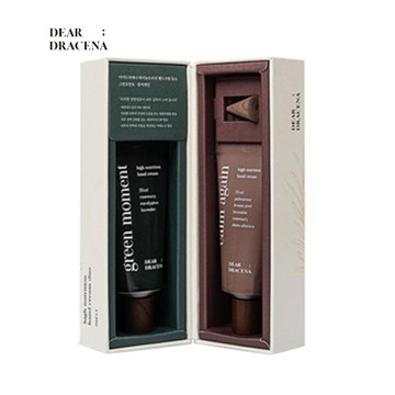 禮盒❤︎新年禮物 DEAR DRACENA｜質感木質蓋 經典人氣香氛護手霜 35MLx2 禮盒包裝｜#聖水洞小眾香氛