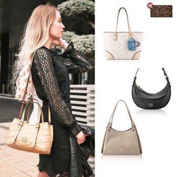 【超值包+包組】NINE WEST 經典斜背包/托特包/肩背包/兩用包+手機鏈帶包