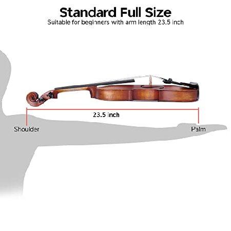 Vif Handmade Stradivari Copy Style Violin Fiddle Case Bow Set Student Violin Show Full Size
