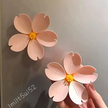 🔥3d立體櫻花封口夾冰箱貼 食品袋封口夾磁吸貼 零食密封口夾子 創意花瓣磁吸冰箱貼 密封防潮 强力磁吸 封口夾冰箱貼裝飾