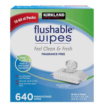 【Kirkland Signature 科克蘭】濕式衛生紙 (64張 X 10包 ) 1盒