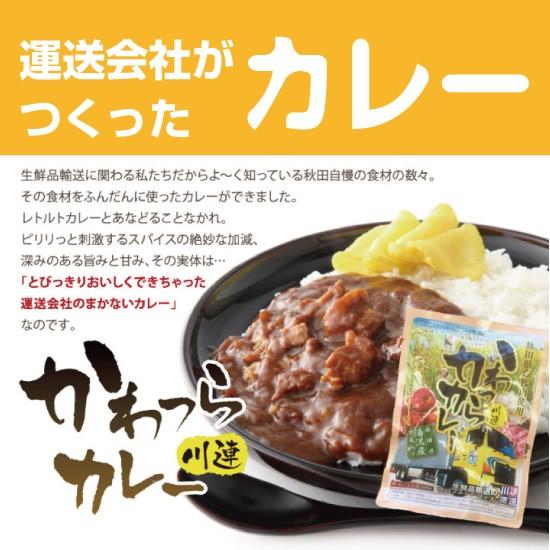 かわつらカレー＆かわつらカレー トマトプラス 送料無料 ネコポスメール便 ポイント消化 お試し 食品 簡単 レトルト