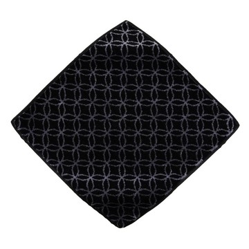 日本藤高今治 瞬吸速乾七寶系純棉方巾 黑色  2條  1組