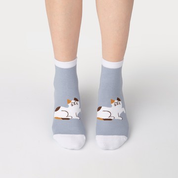 ［S、M號］PureMeowMeow-三花時光-短筒