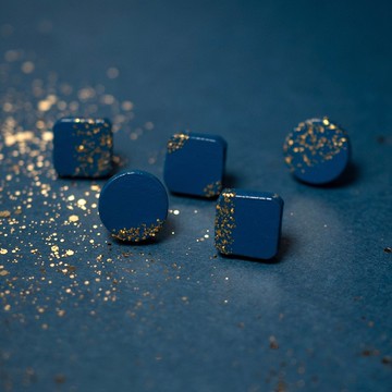 星夜可選設計木製耳針