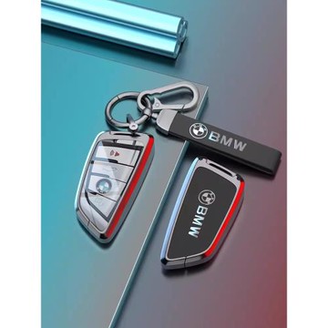 寶馬5系鑰匙套高級感3系320li新款x3x4x5x6刀鋒525/530真皮車殼扣