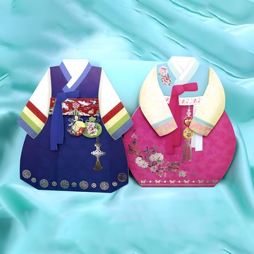 真心誠意 韓服紅包袋2件組  多色  2個裝