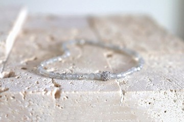 手環 光譜石 純銀 - 抉擇 -