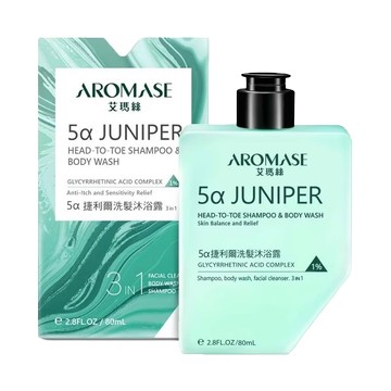 AROMASE艾瑪絲 5α捷利爾洗髮沐浴露 3in1 80ml/瓶