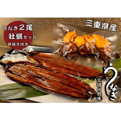 ふるさと納税 西尾市 三河一色うなぎ蒲焼き2尾・大粒かきセット鰻肝焼き付・F014-21