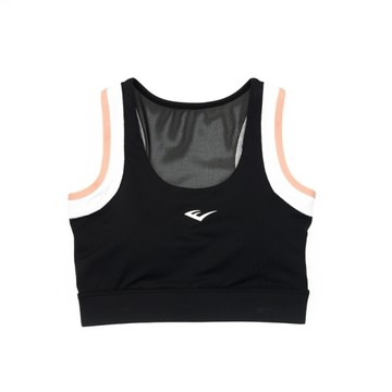 EVERLAST 背心 黑色 粉白邊 機能 運動內衣 女 4222146020