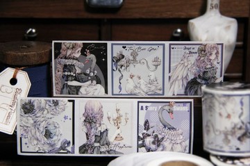 天鵝記 PVC 白墨工藝 封口貼