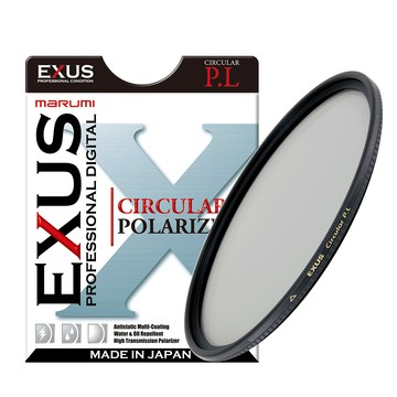 Marumi 日本彩宣總代理 EXUS CPL-82mm防靜電防潑水抗油墨鍍膜偏光鏡