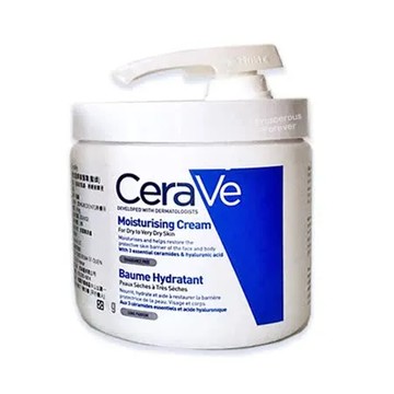 【西班牙製】Cerave適樂膚 長效潤澤修護霜454ml 壓頭 按壓式