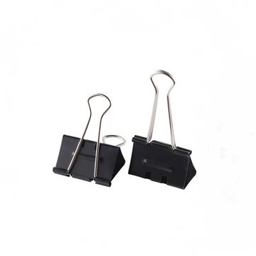 【Tomato】省力黑色長尾夾 41mm 24支入 / 筒 B41-32161