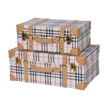 皮革手提收納箱樣板房衣帽間儲物箱旅行箱攝影拍攝箱子裝飾品擺件