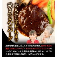 馬肉デミハンバーグ 200g×8個 計1.6kg 千興ファーム 馬肉 冷凍  《60日以内に順次出荷(土日祝除く)》 ジューシー デミグラスソース 肉 熊本県御船町 馬肉 惣菜 お弁当