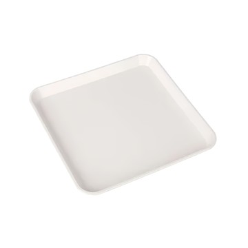 SaNNeNg 三能 塑膠方盤 SN4335  330 x 330 x 25mm  米白色  1個