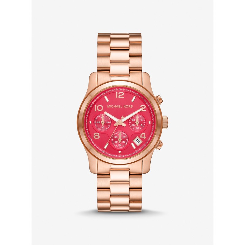 美品】MICHAEL KORS ローズゴールド ピンク 時計ファッション