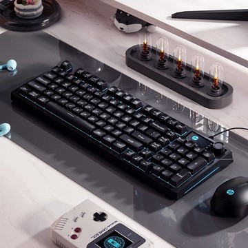 HP 惠普 K500F 機械手感游戲有線球型鍵盤