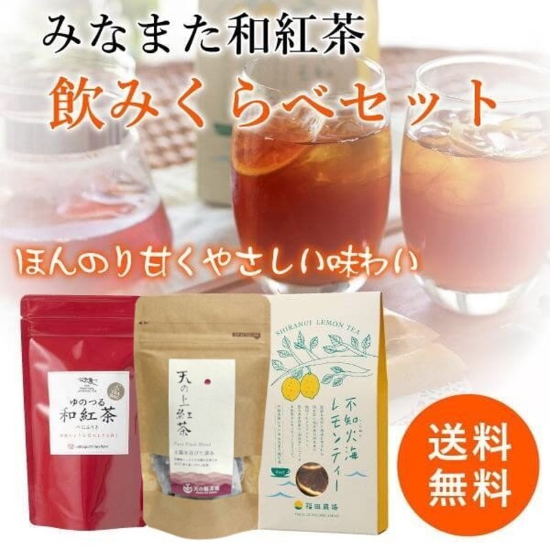 国産 みなまた和紅茶 飲みくらべ 3種 ティーバッグ 送料無料 天の製茶園 お茶の坂口園 レモンティー 通販 LINEポイント最大0.5%GET |  LINEショッピング