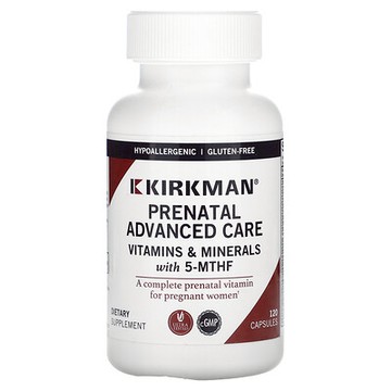 Kirkman Labs, 產前高階護理維生素，120 粒膠囊