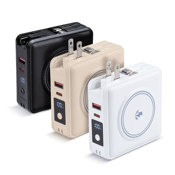 【現貨】行動電源 磁吸充電 RONEVER D02 全能旅充行動電源15000mAh 磁吸無線充電 充電 興雲網購旗艦店