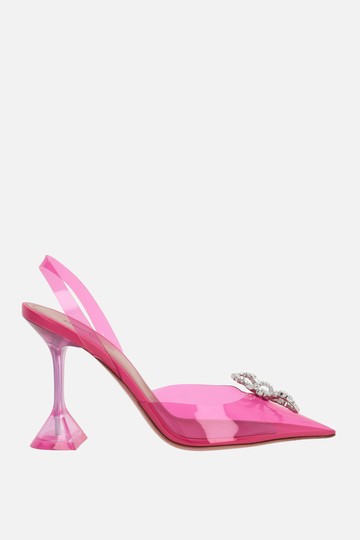 AMINA MUADDI Rosie Glass PVC slingbacks Woman