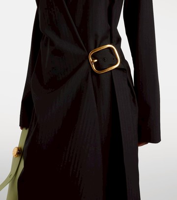 Loewe Wrap wool midi dress