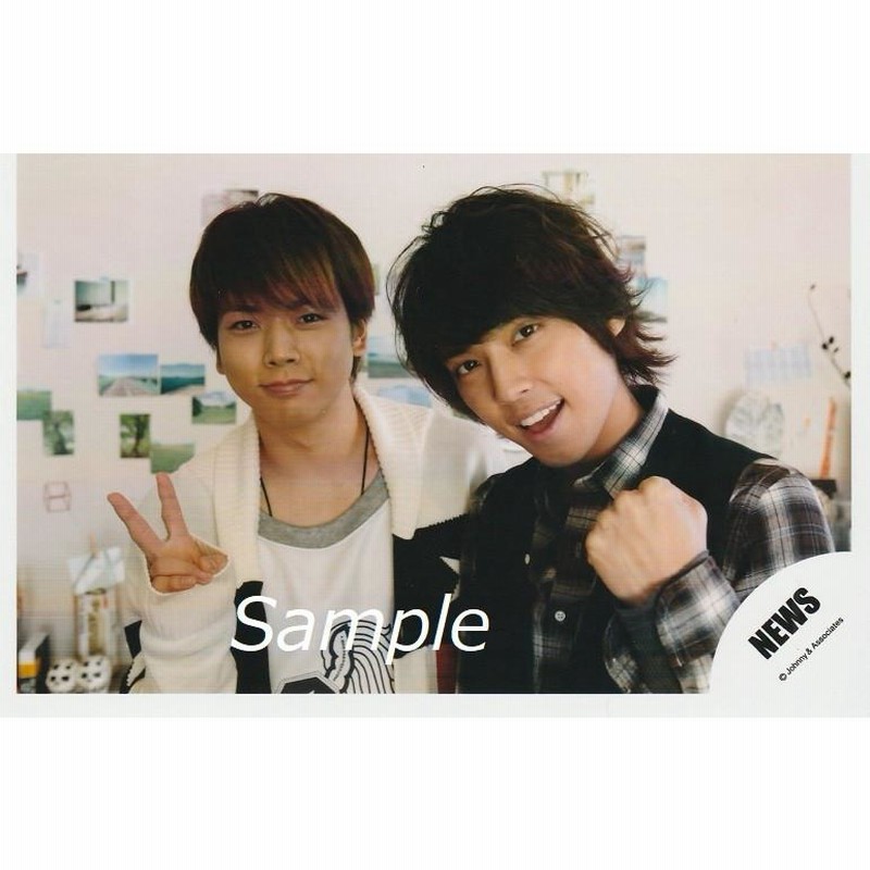 手越祐也＆増田貴久 テゴマス(NEWS) 公式生写真 テゴマス「青いベンチ  