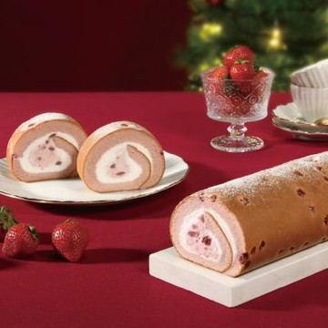 (滿10件)亞尼克生乳捲 戲雪尋莓生乳捲蛋糕1條 18CM/條(禮盒/團購/伴手禮)