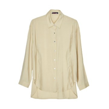 5th STREET｜女裝｜雪紡透膚襯衫｜杏色