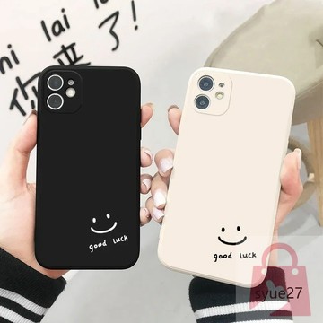 黑白笑臉 手機殼 高於鏡頭保護 適用於iPhone15 14 13 12 11 蘋果 pro max plus mini