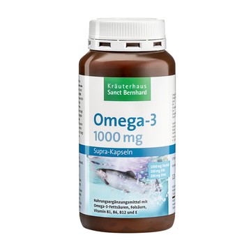Sanct Bernhard 聖伯納德 Omega-3 魚油膠囊 1000mg  120顆  1罐