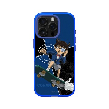 iPhone 16 Pro Clear 激光藍 - Detective Conan - 柯南與滑板