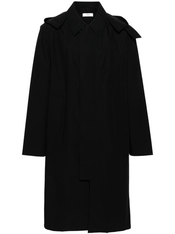 Rier - detachable-hood midi parka coat - men - Cotton - XL - Black