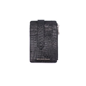 黑色鱷魚皮卡片錢夾