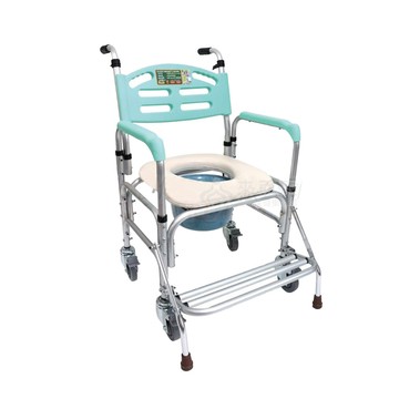 來而康 恆伸 機械椅 (未滅菌) re-43005d-1 鋁合金 附輪 防前傾 便盆椅 補助