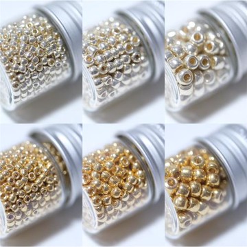 東寶TOHO pf557 558金珠銀米珠手工diy串珠配件加強版不易掉色