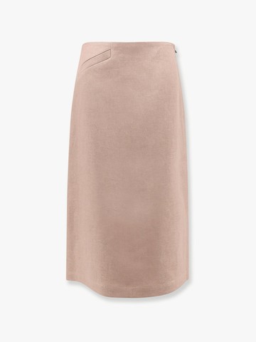 Linen skirt with side zip and slit - FENDI - gender_Woman