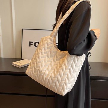 托特包包女2023新款大容量百搭通勤質感上課菱格大包單肩手提包潮